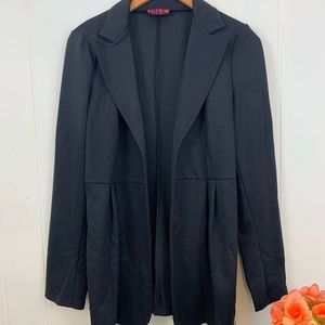 ISLE | Pleated Black Blazer